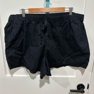 Gap Women Black Linen Shorts XXL